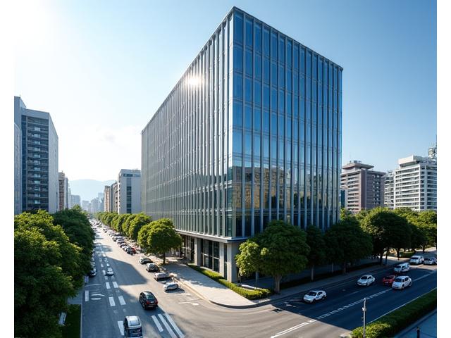 Vista aérea o calle de la ubicación de la oficina en Las Condes, Santiago, Chile.