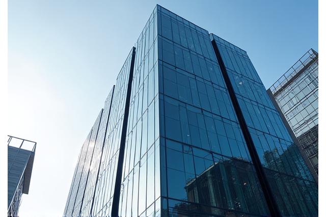 Modern building representing a global law firm's headquarters