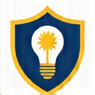 Icono de bombilla con escudo, representando proteccion de propiedad intelectual.